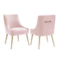 Beatrix Performance Velvet Dining Chair - Blush - Image 7