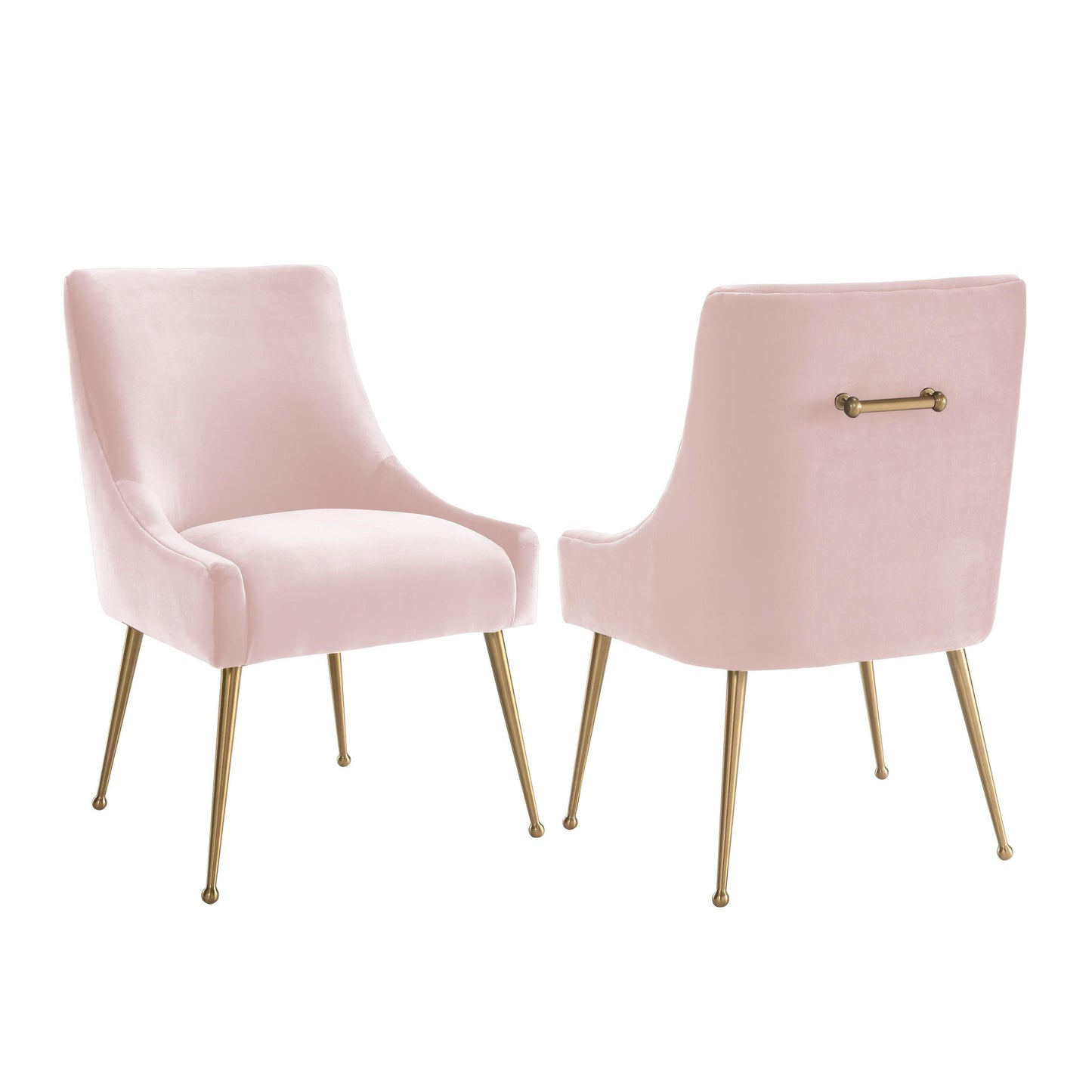 Beatrix Performance Velvet Dining Chair - Blush - Image 7