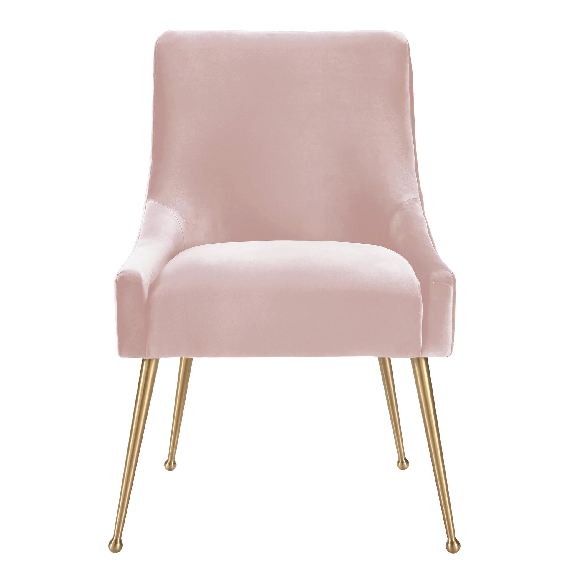 Beatrix Performance Velvet Dining Chair - Blush - Image 4