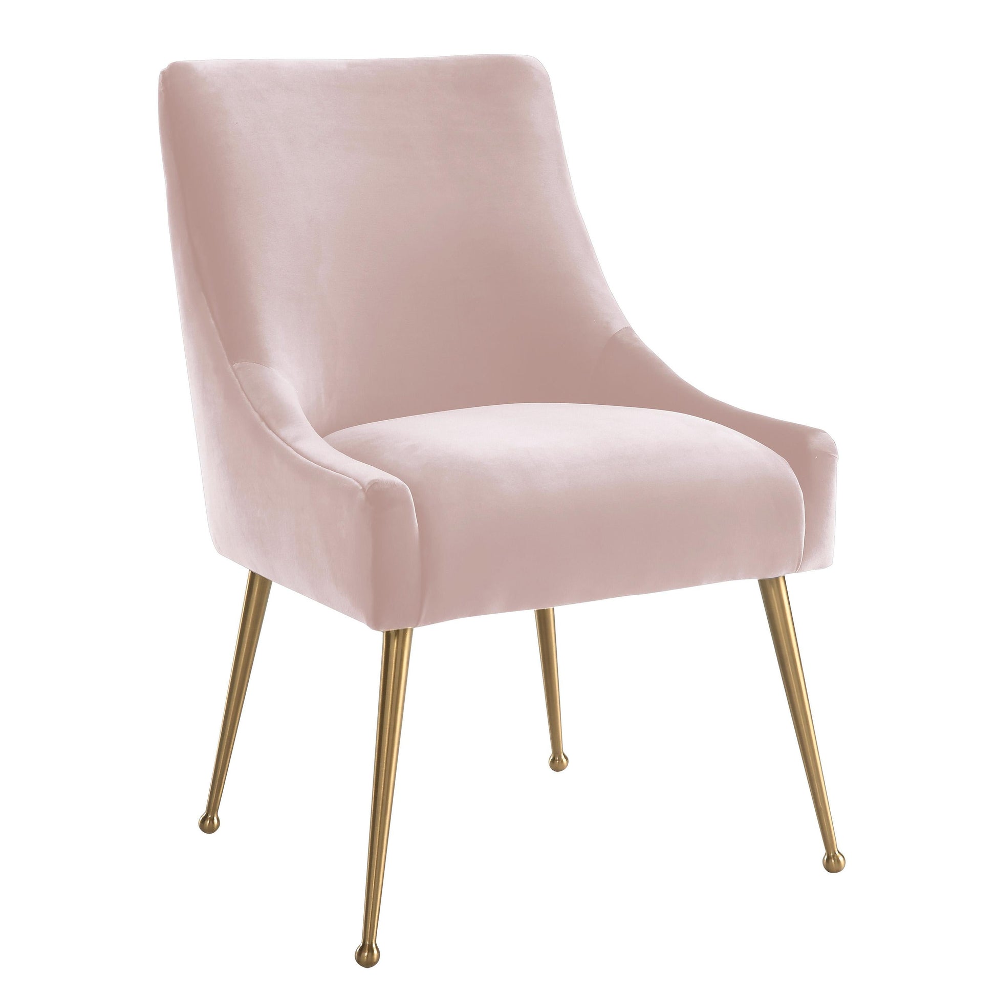 Beatrix Performance Velvet Dining Chair - Blush - Image 1