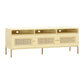Sierra 65" Cane Media Console - Buttermilk - Image 3