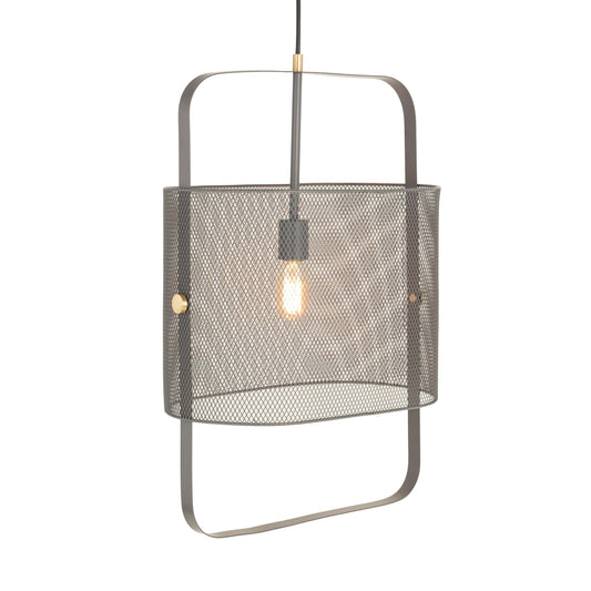 Klaus Large Grey Metal Pendant Lamp - Image 1