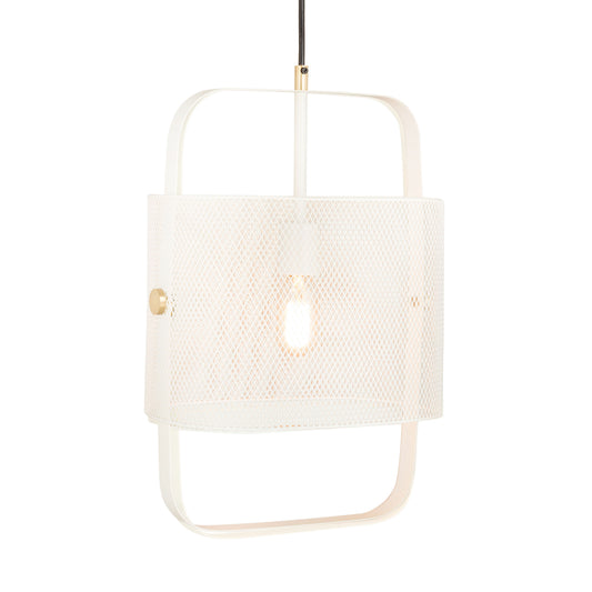 Klaus White Metal Pendant Lamp - Image 1