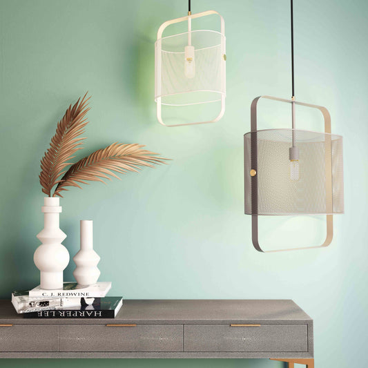 Klaus White Metal Pendant Lamp - Image 2