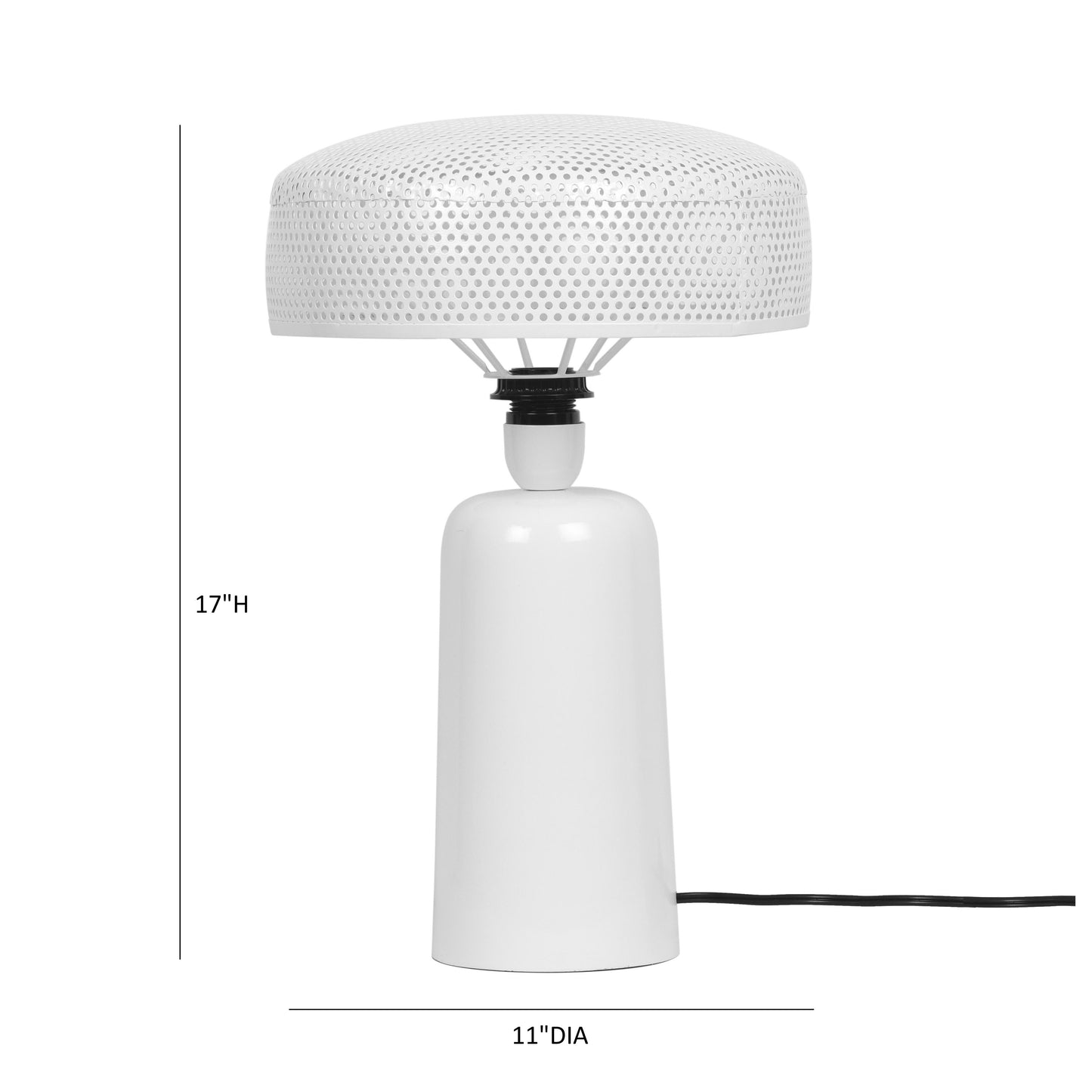 Cindy White Metal Table Lamp - Image 6