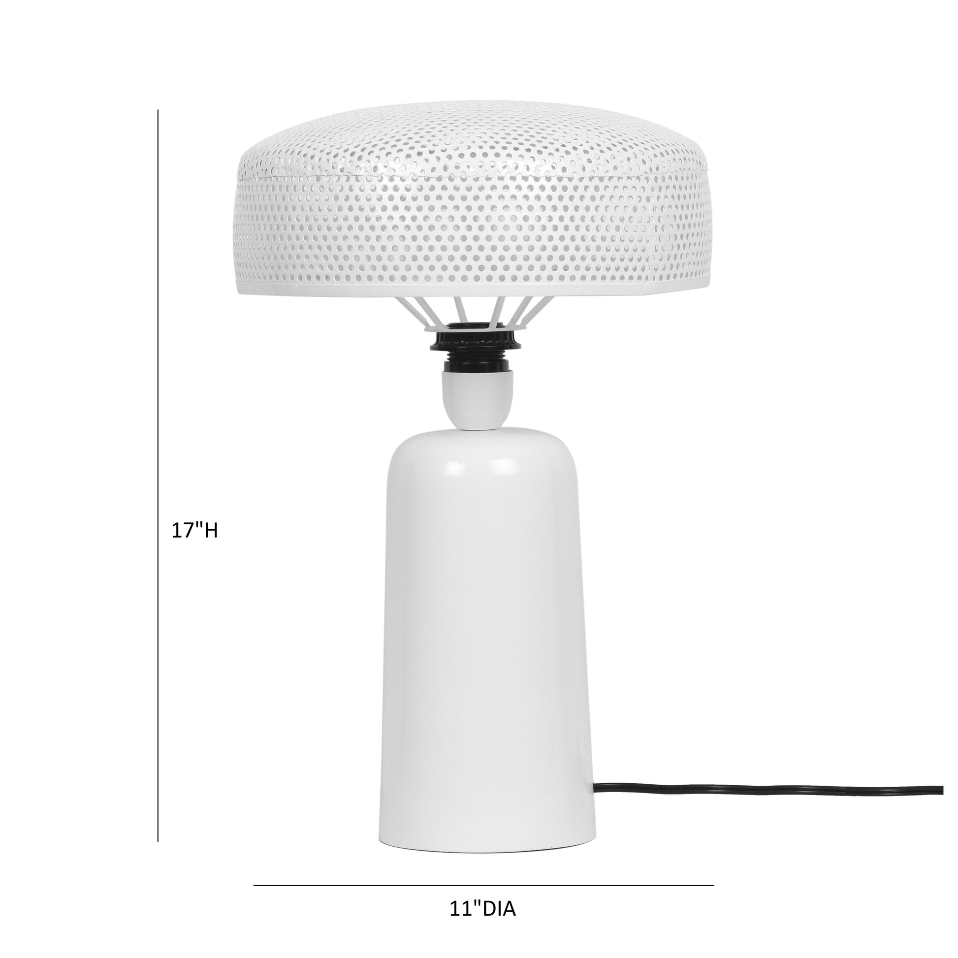 Cindy White Metal Table Lamp - Image 6