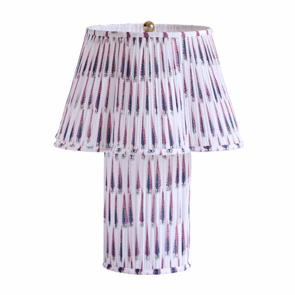 Corrine Table Lamp - Purple,White - Image 1