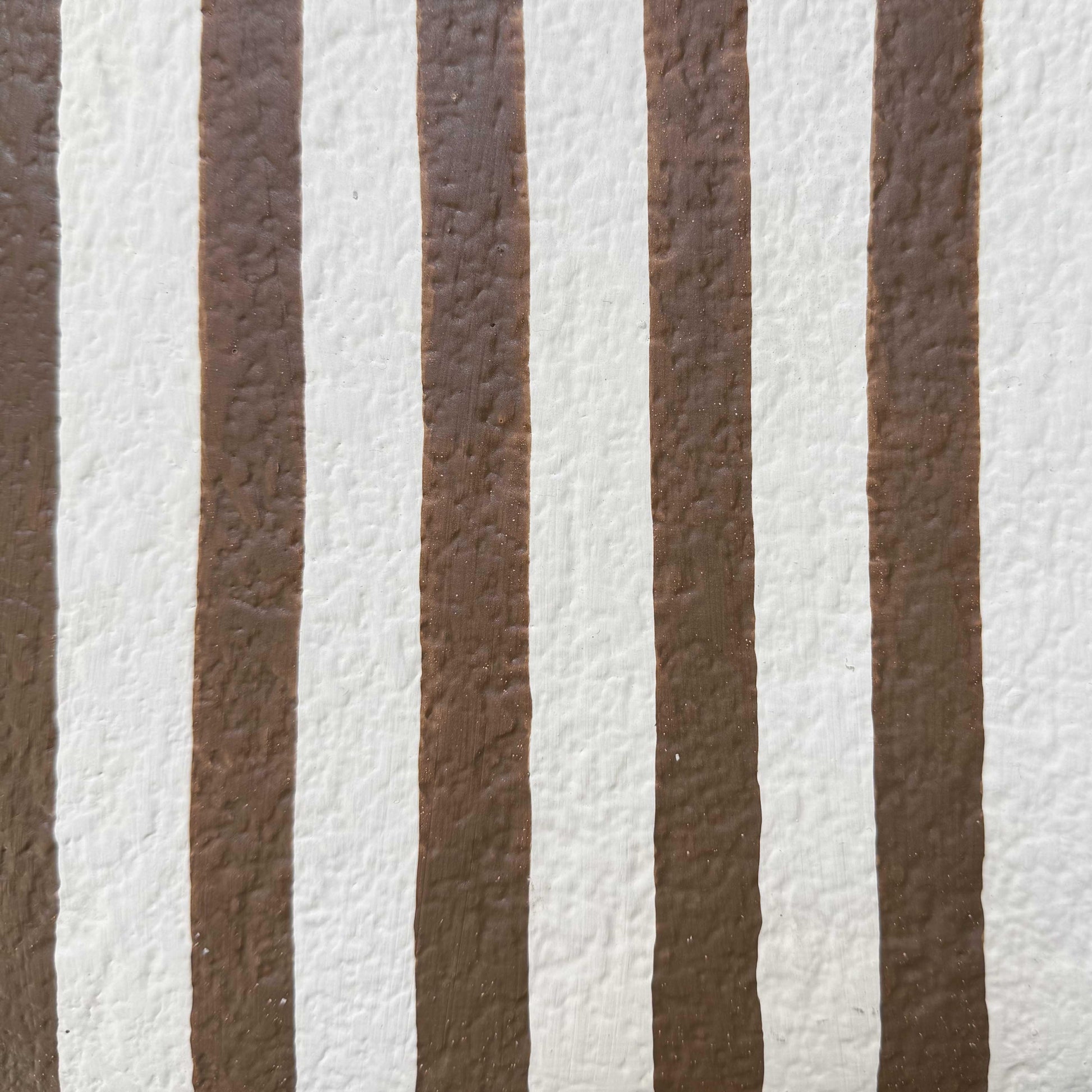 Maiori Striped Papier Mache Table Lamp - Brown Stripes - Image 6