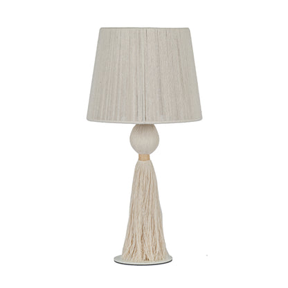 Samba White Cotton Table Lamp - Default Title - Image 2