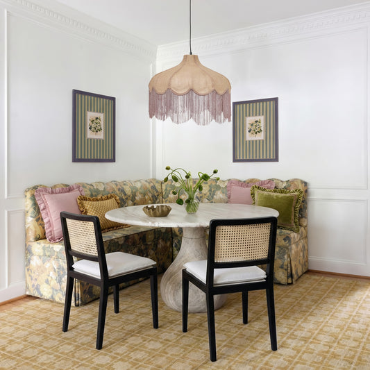 Buchanan Jute Fringed Scalloped Pendant Light - Image 2
