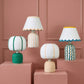Margate Cotton Mache Table Lamp - Peach - Image 2