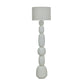 Pebble Cream Papier Mache Floor Lamp - Image 1