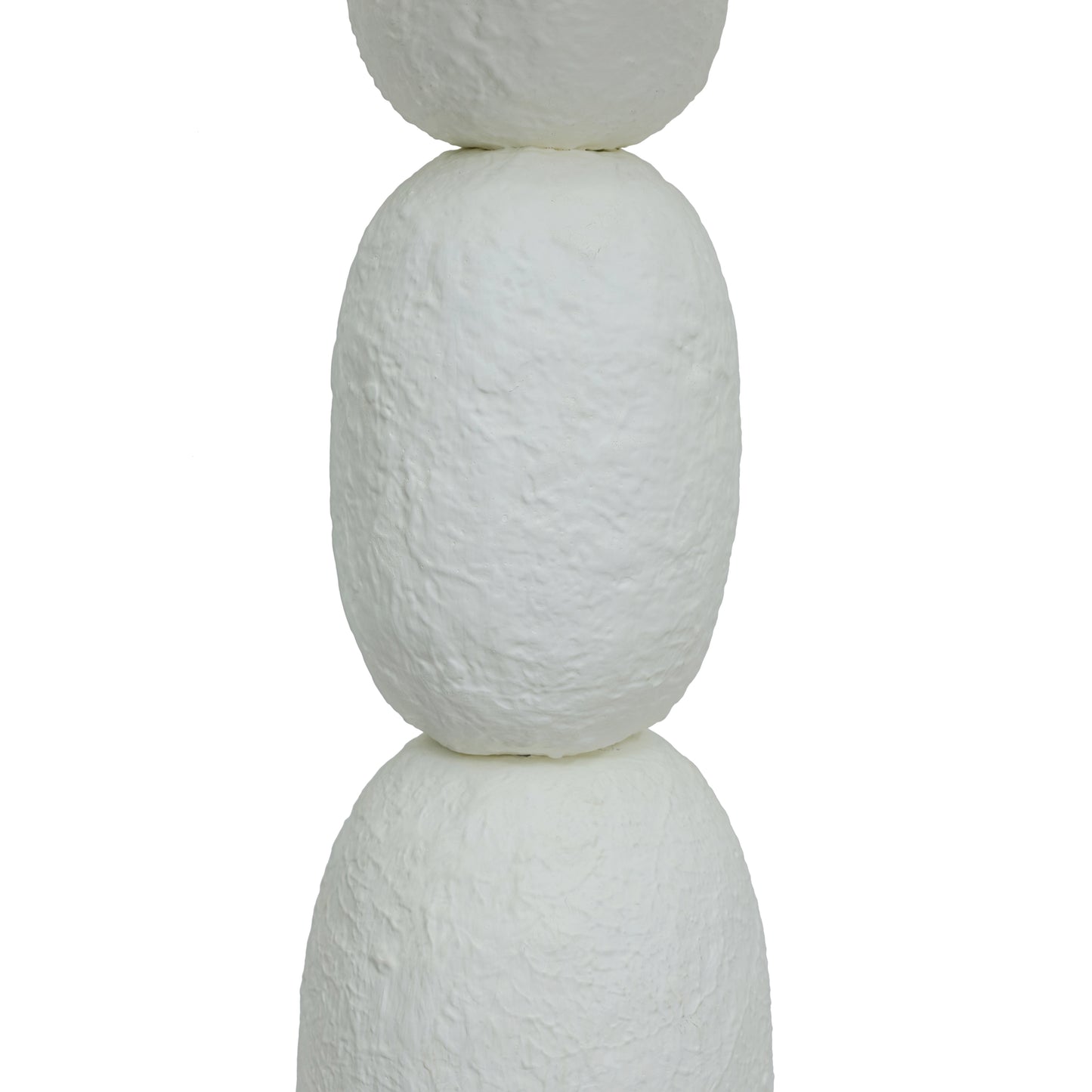 Pebble Cream Papier Mache Floor Lamp - Image 3