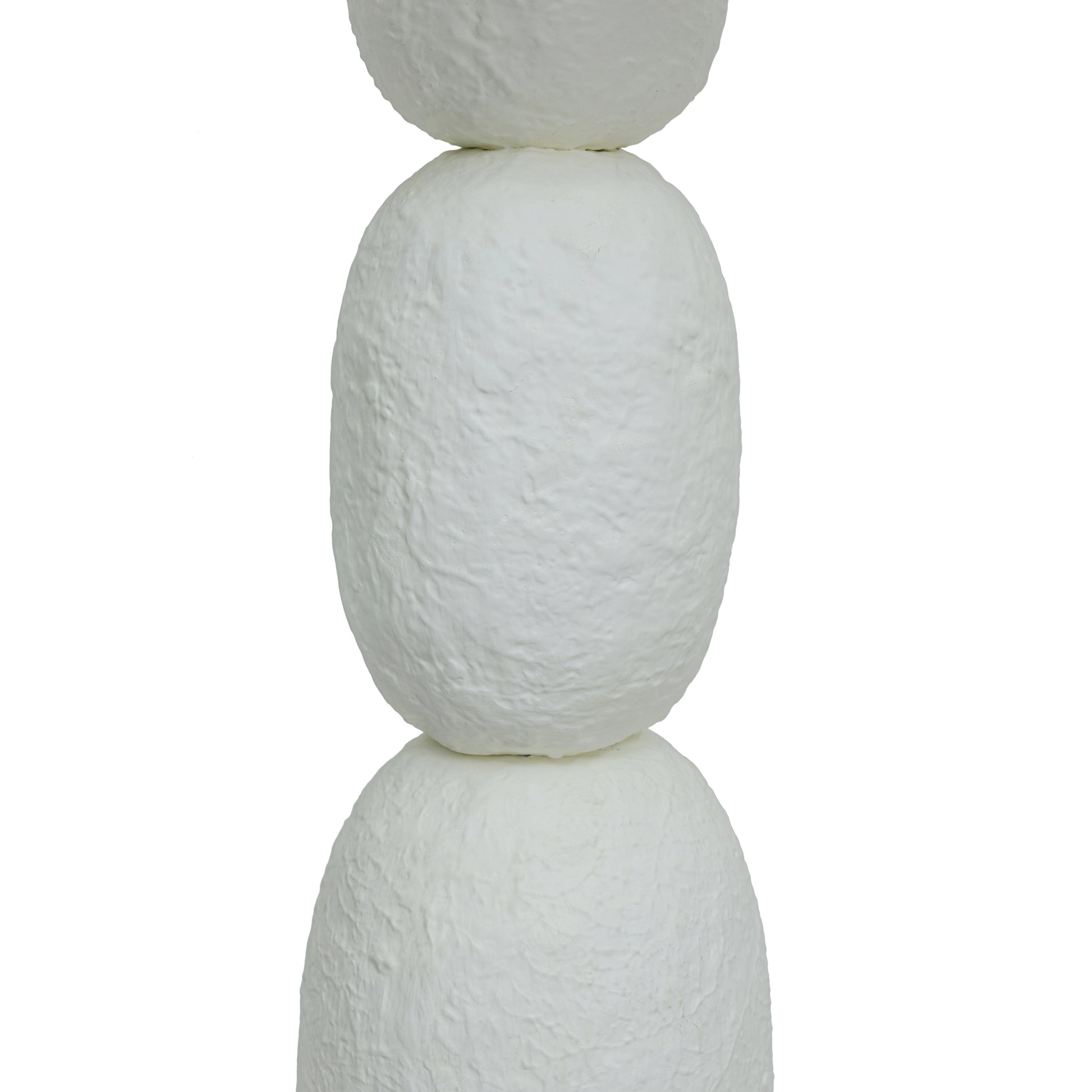 Pebble Cream Papier Mache Floor Lamp - Image 3