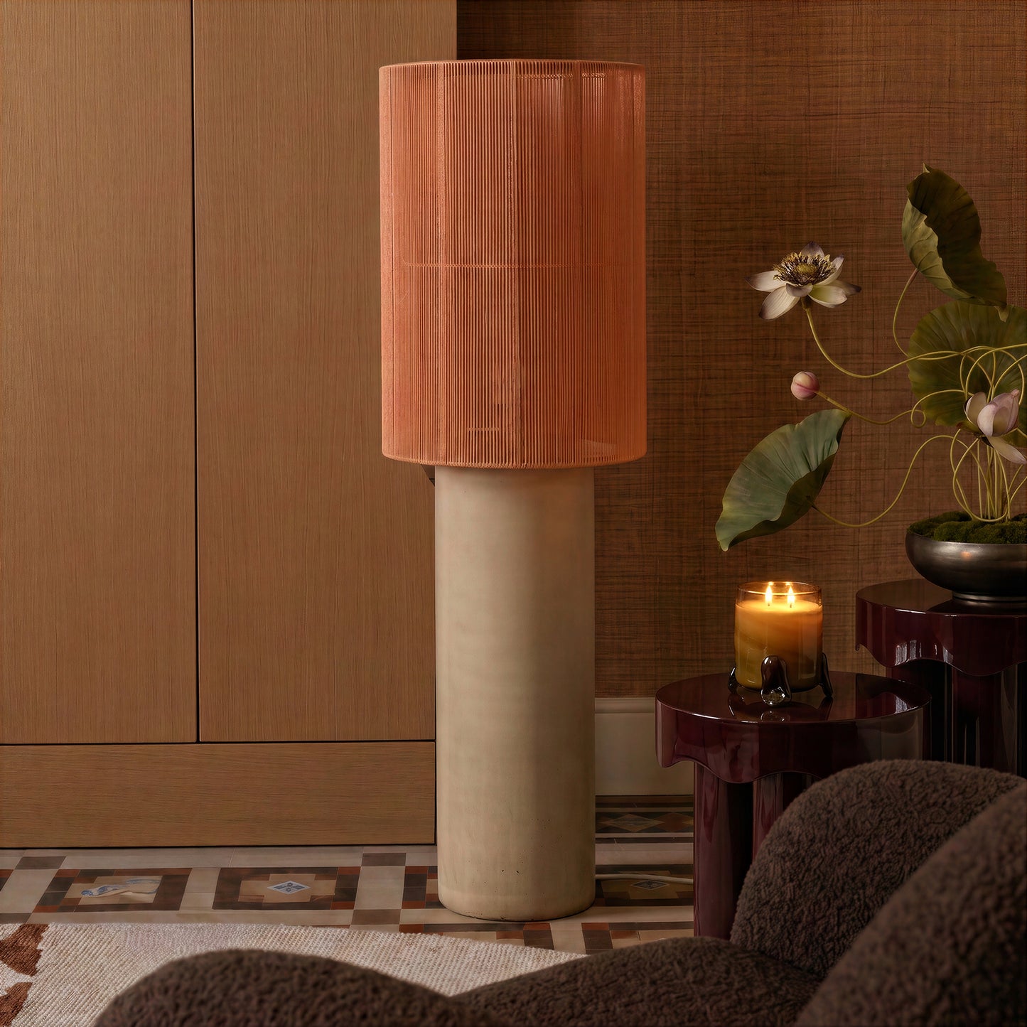 Mondada Concrete Floor Lamp - Terracotta - Image 2