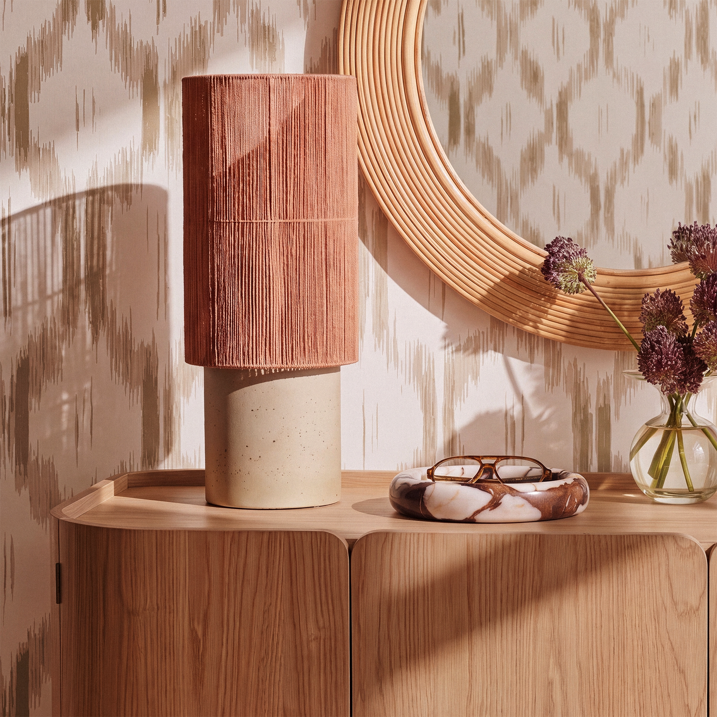 Mondada Concrete Table Lamp - Terracotta - Image 2