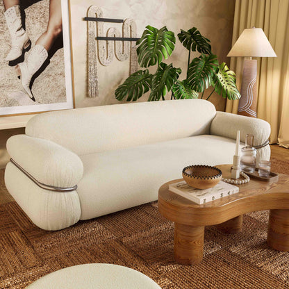 Harlee Natural Woven Floor Lamp - Default Title - Image 1