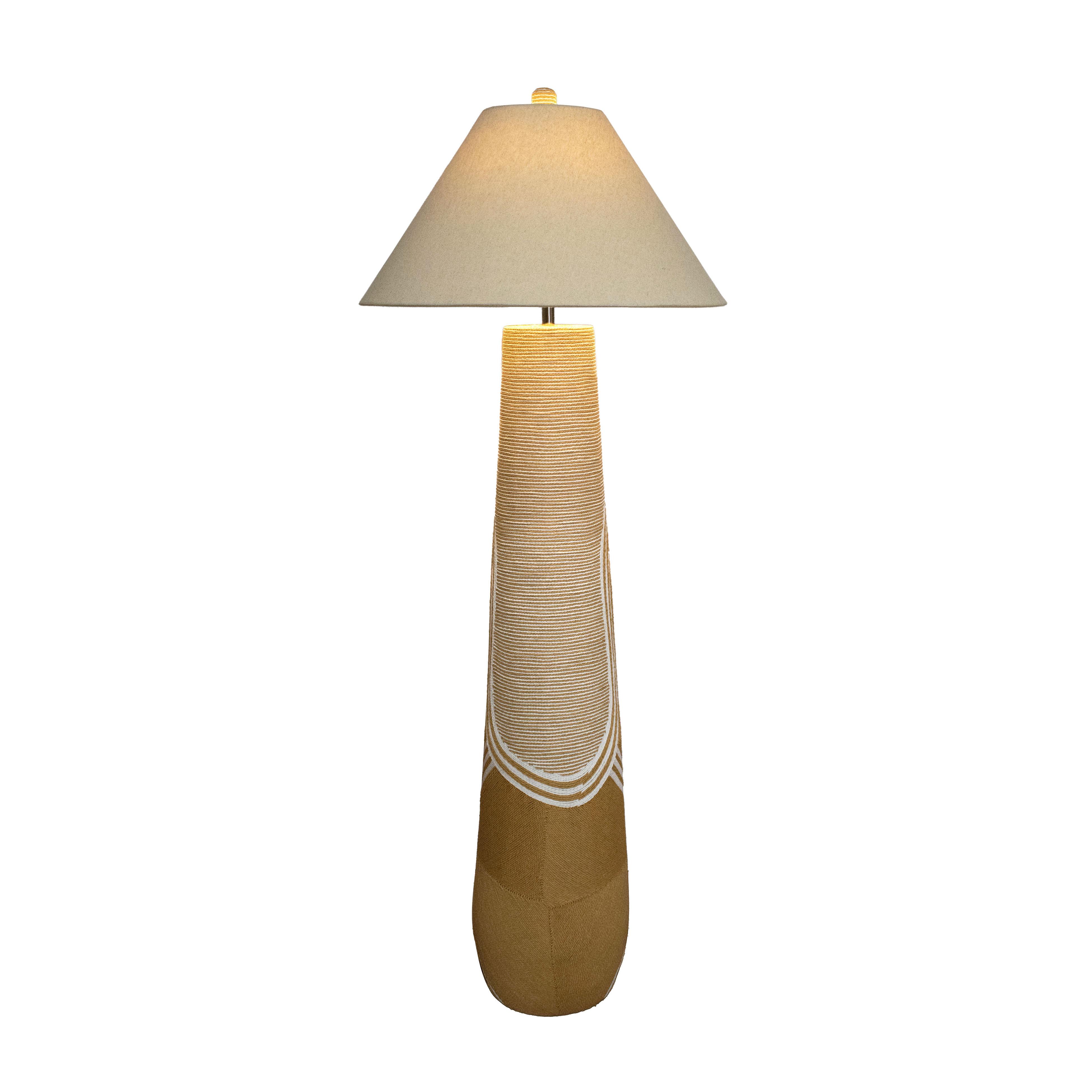 Harlee Natural Woven Floor Lamp | TOV Furniture