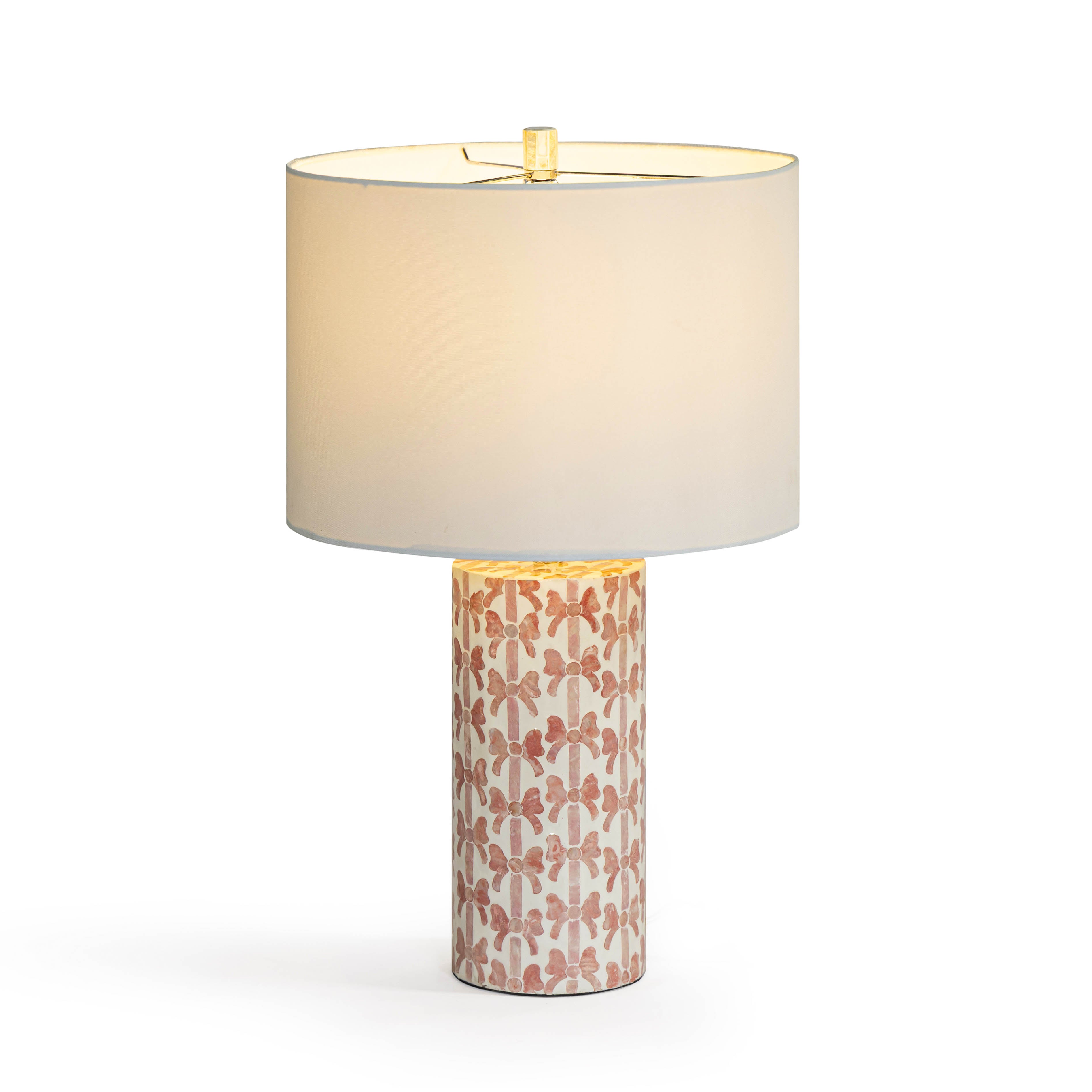 Lassy Pink Ribbon Capiz Shell Table Lamp | TOV Furniture