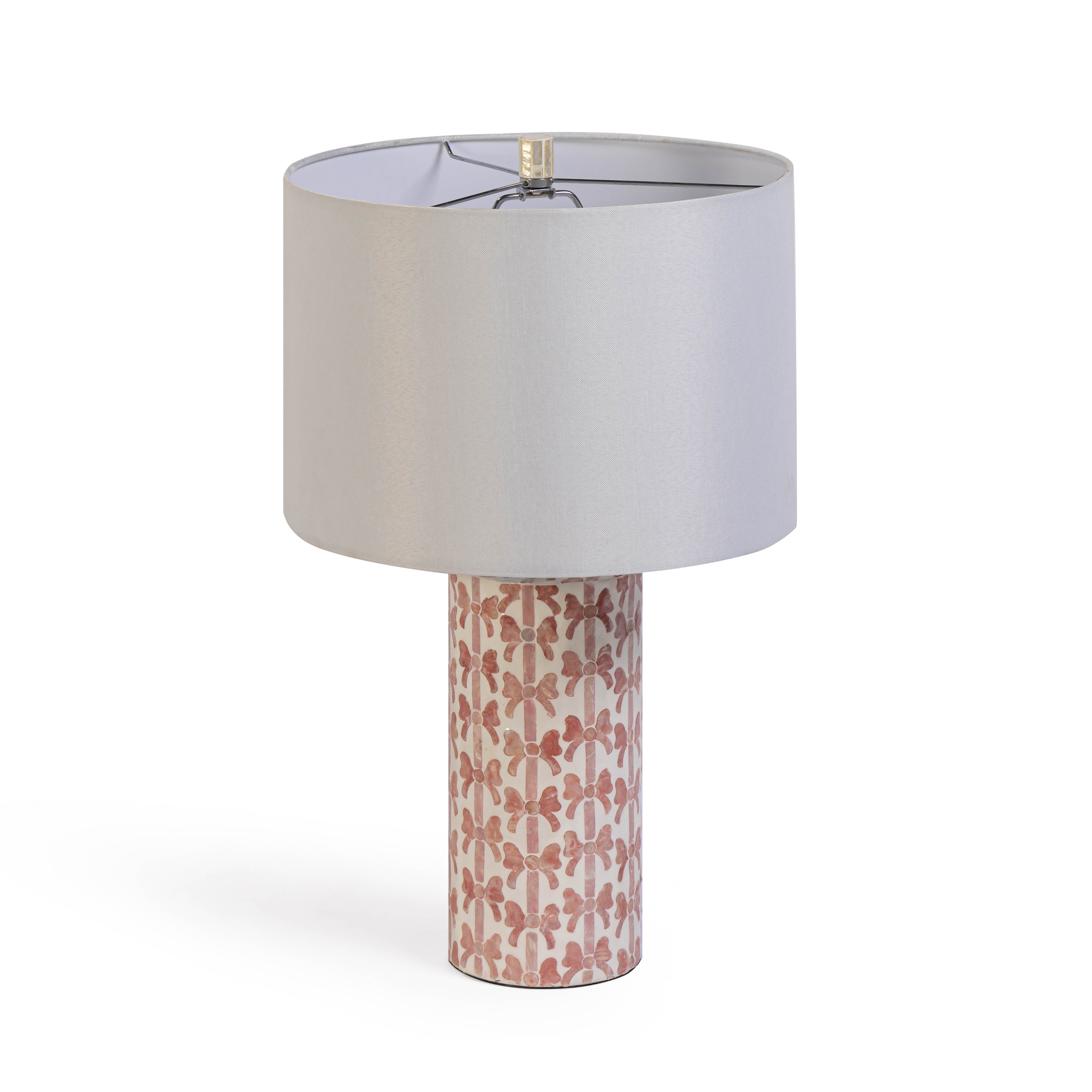 Lassy Pink Ribbon Capiz Shell Table Lamp | TOV Furniture