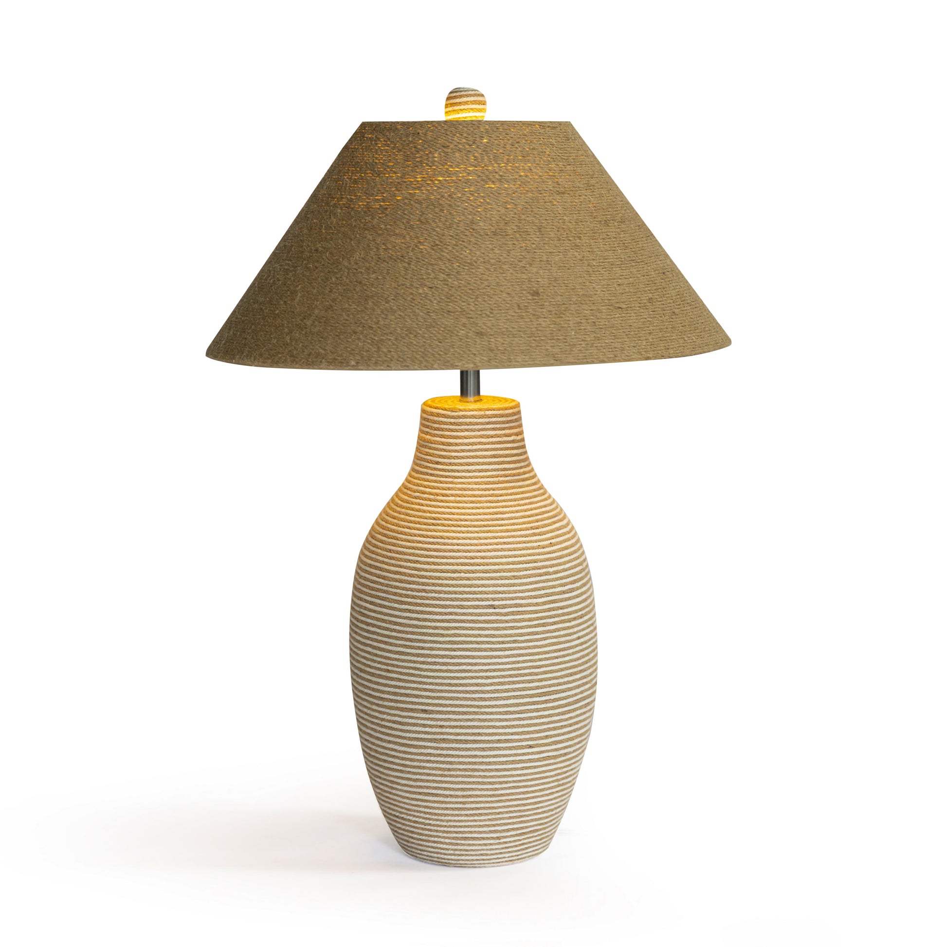Tanga Natural Jute and Cotton Table Lamp - Image 3