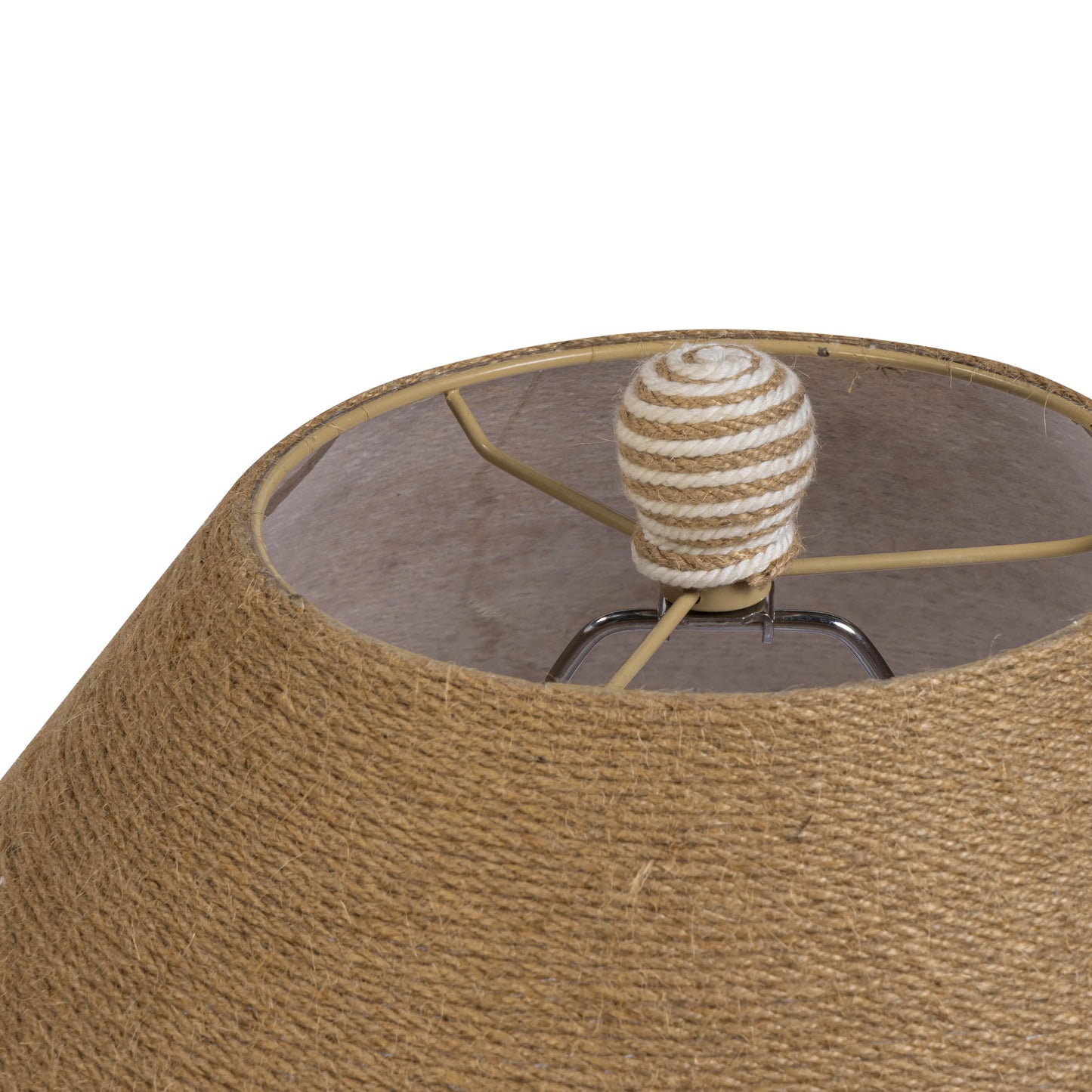 Tanga Natural Jute and Cotton Table Lamp - Image 5