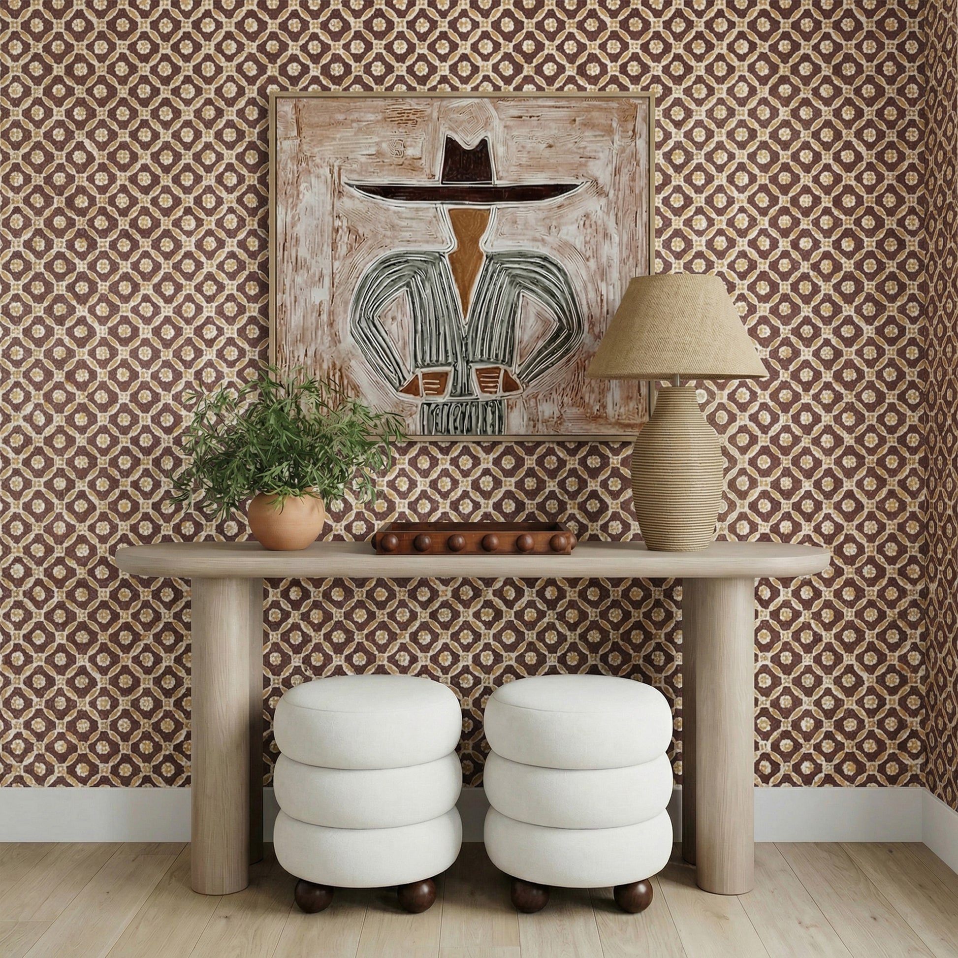 Tanga Natural Jute and Cotton Table Lamp - Image 2