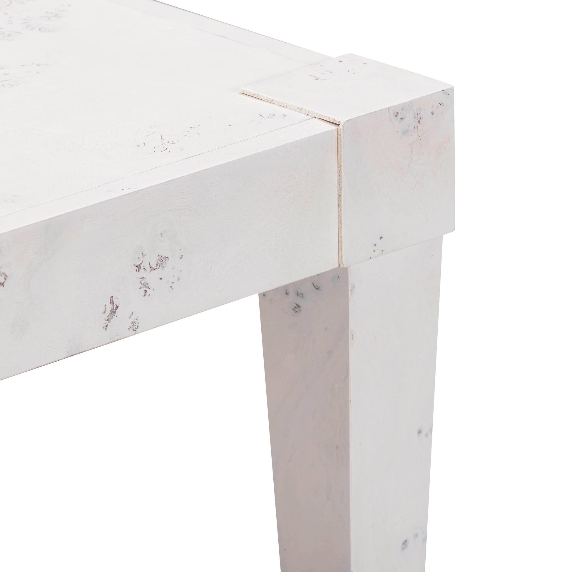 Brandyss 48" Burl 2-Drawer Work Desk - White - Image 4