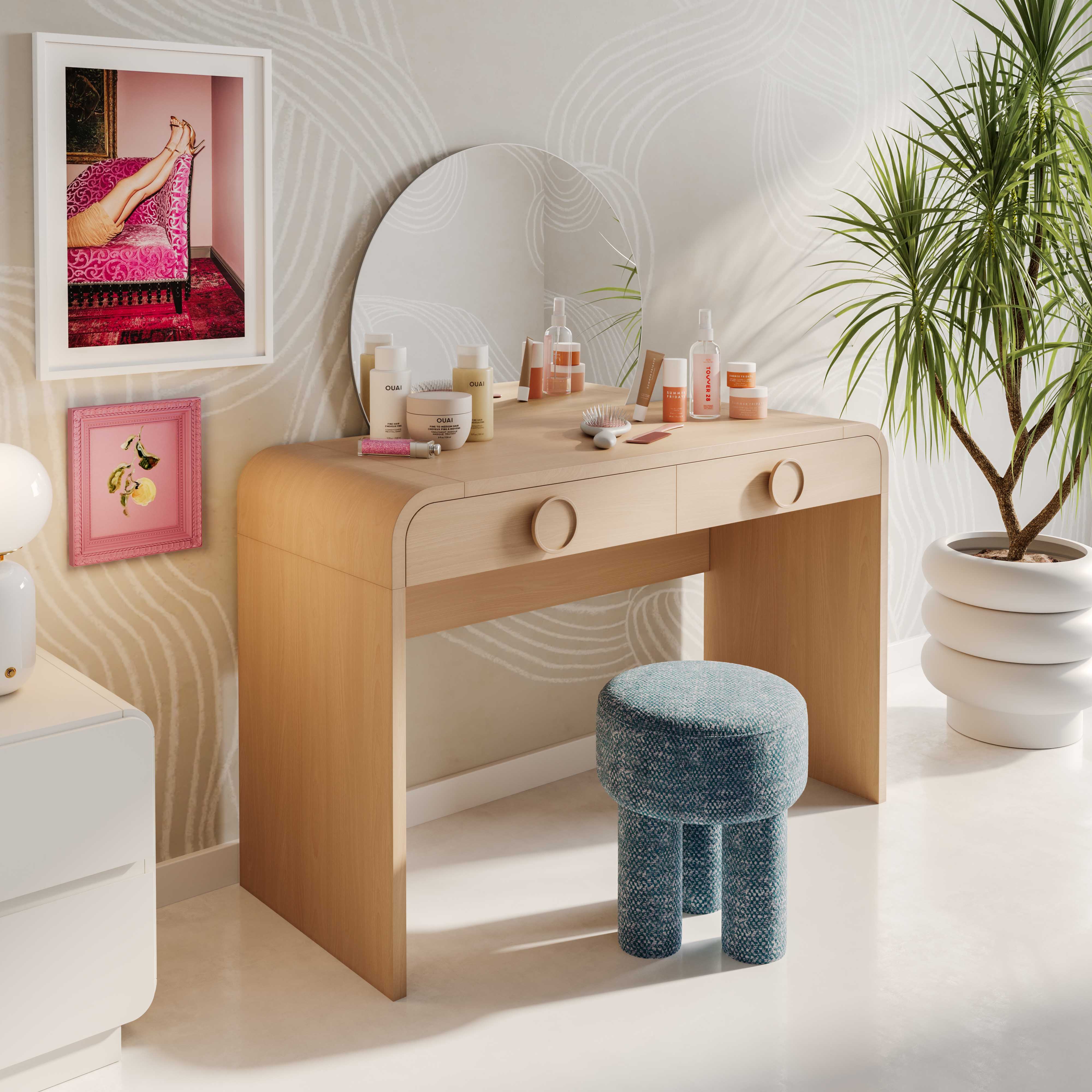 TOV Furniture Moonrise Vanity Desk - Thumbnail 2