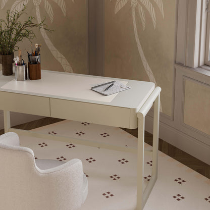 Alfalfa 52" 2-Drawer Desk - Taupe - Image 1