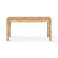 Berri 60" Natural Burl 3-Drawer Work Desk - Image 1