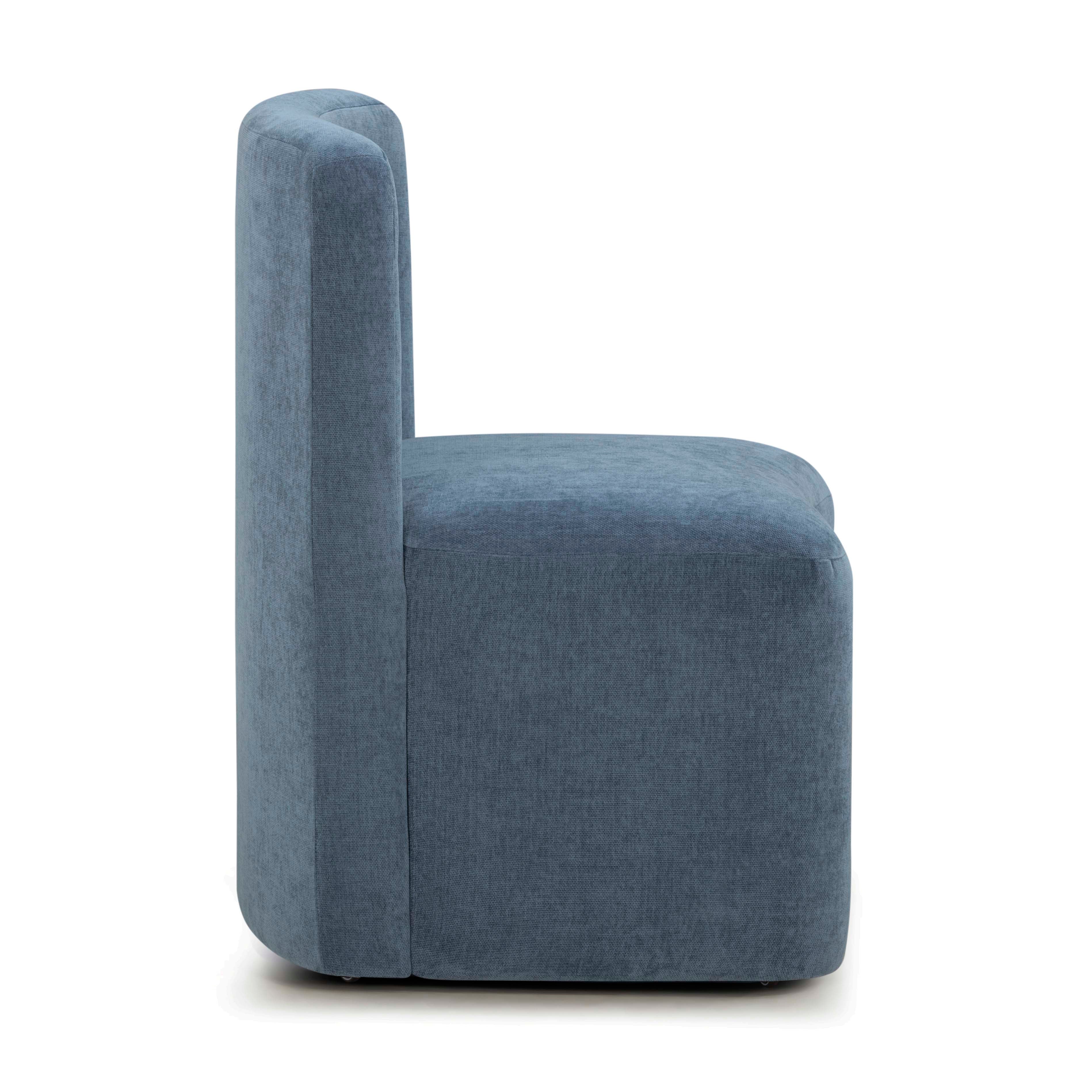 Dolce Performance Velvet Rolling Desk Chair | TOV Furniture