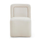 Dolce Performance Velvet Rolling Desk Chair - Cream - Image 4