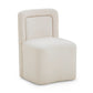 Dolce Performance Velvet Rolling Desk Chair - Cream - Image 3