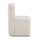 Dolce Performance Velvet Rolling Desk Chair - Cream - Image 4