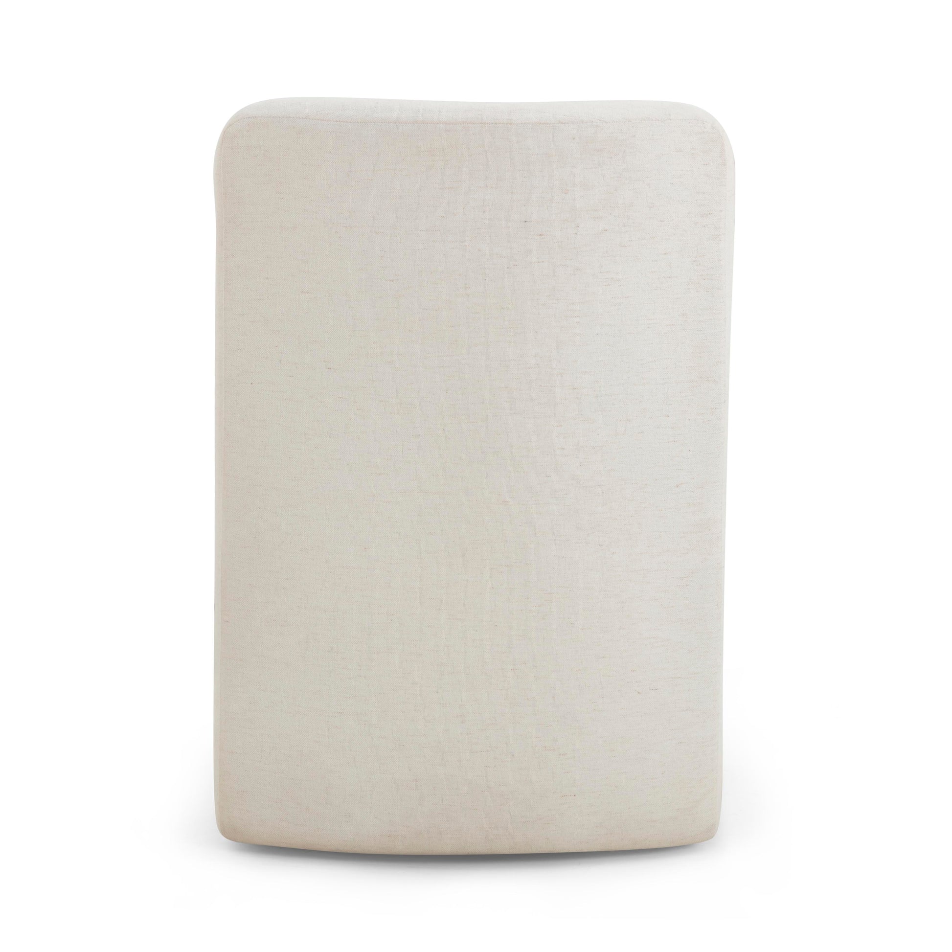Dolce Performance Velvet Rolling Desk Chair - Cream - Image 5