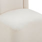 Dolce Performance Velvet Rolling Desk Chair - Cream - Image 7