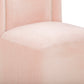 Dolce Performance Velvet Rolling Desk Chair - Pink - Image 7