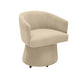 Kristen Upcycled Contract-Grade Chenille Rolling Desk Chair - Taupe - Image 2
