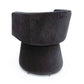 Kristen Upcycled Contract-Grade Chenille Rolling Desk Chair - Black - Image 4