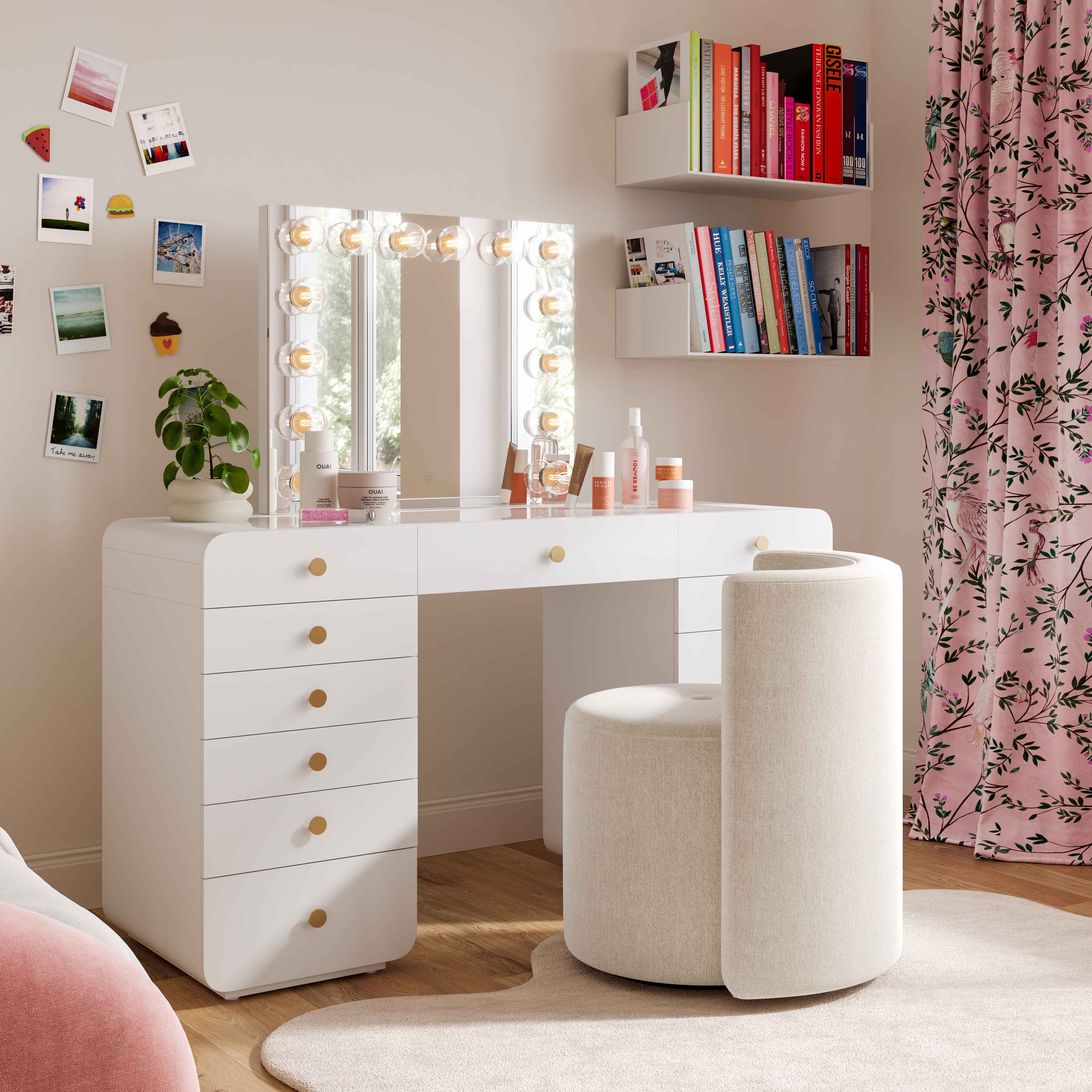 TOV Furniture Alyssa Rolling Desk Chair - Thumbnail 3