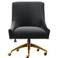 Beatrix Performance Velvet Office Swivel Chair - Black - Image 3