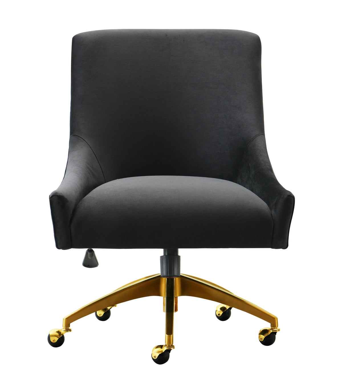 Beatrix Performance Velvet Office Swivel Chair - Black - Image 3