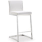 Parma Performance Vegan Leather Counter Stool - Set of 2 - White - Image 3