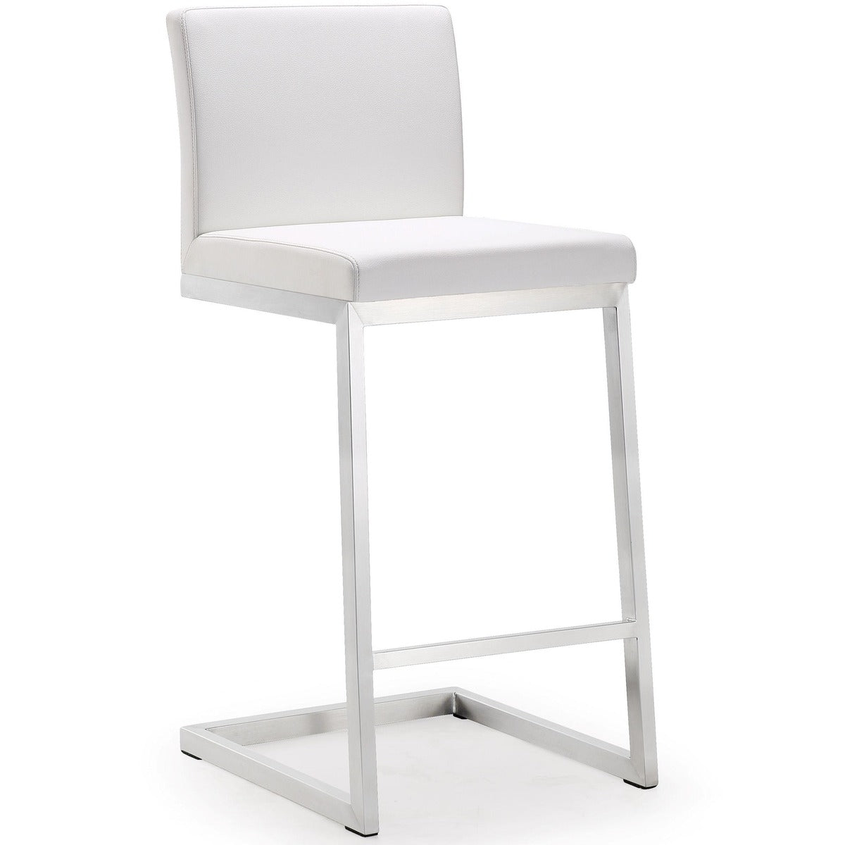 Parma Performance Vegan Leather Counter Stool - Set of 2 - White - Image 3