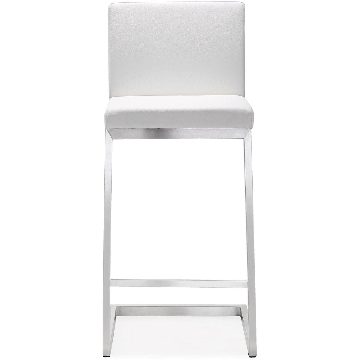 Parma Performance Vegan Leather Counter Stool - Set of 2 - White - Image 4