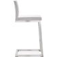Parma Performance Vegan Leather Counter Stool - Set of 2 - White - Image 5