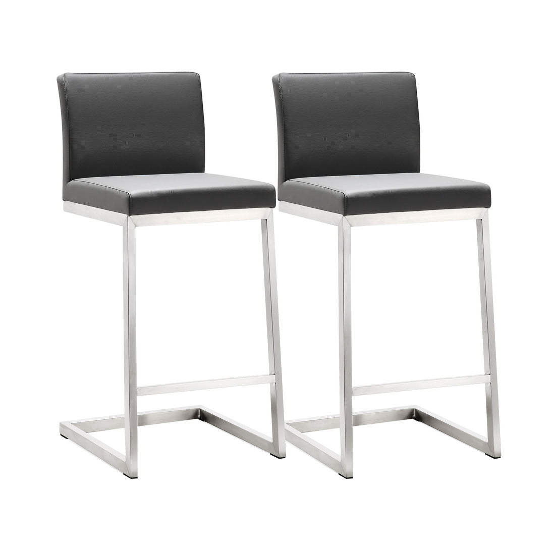 Parma Performance Vegan Leather Counter Stool - Set of 2