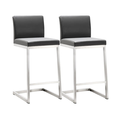 Parma Performance Vegan Leather Counter Stool - Set of 2 - Image 1