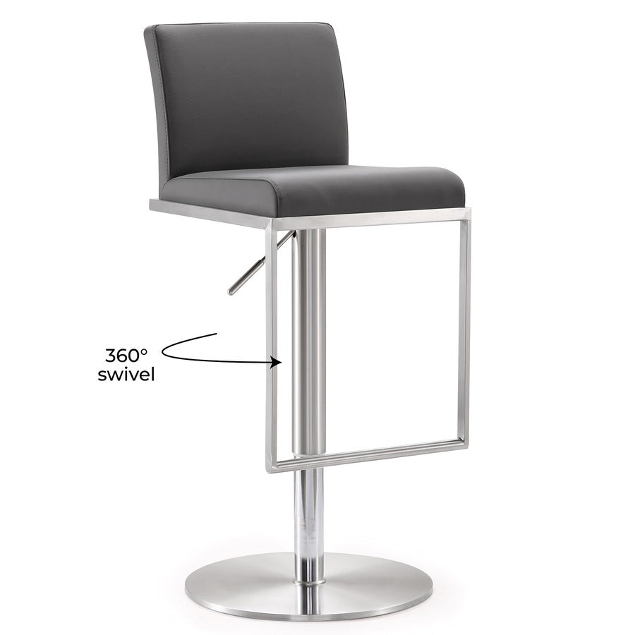 Amalfi Performance Vegan Leather Adjustable Stool